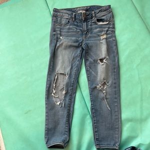 American Eagle, Sz 8 medium distressed wash